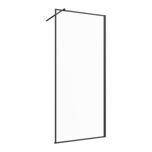 sprchová stena WALK IN NEO BLACK 120x200cm profil čierny sklo číre (AK-32-128-S)