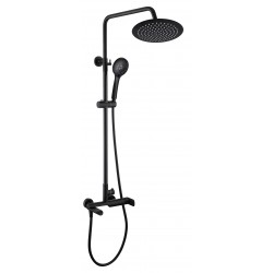 vodovodná batéria RUBINETA ČIERNA SET ULTRA-10 + STĹP OLO BLACK čierna sprchová a vanová batéria OLBA625123