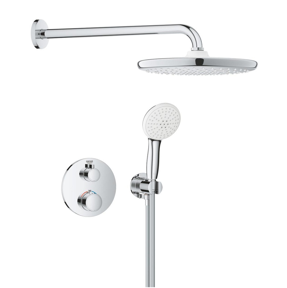 vodovodná batéria GROHE Grohtherm Professional 1039960000 Podomietkový sprchový systém so sprchou Tempesta 250, chróm
