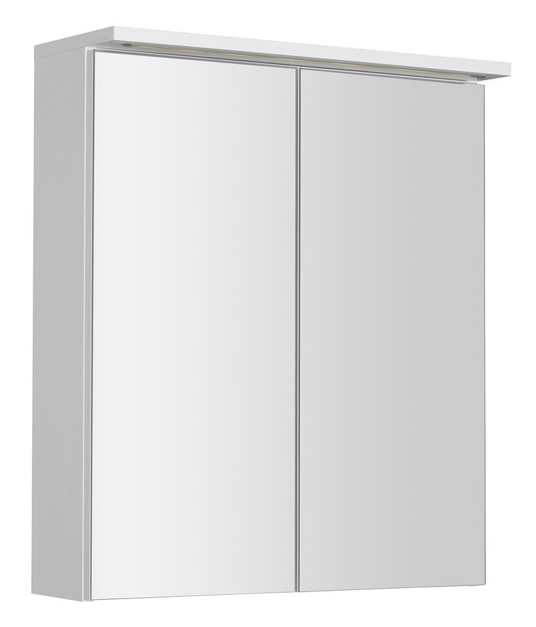 nábytok AQUALINE KAWA WGL60S galérka 60x70x22 s LED osv. biela