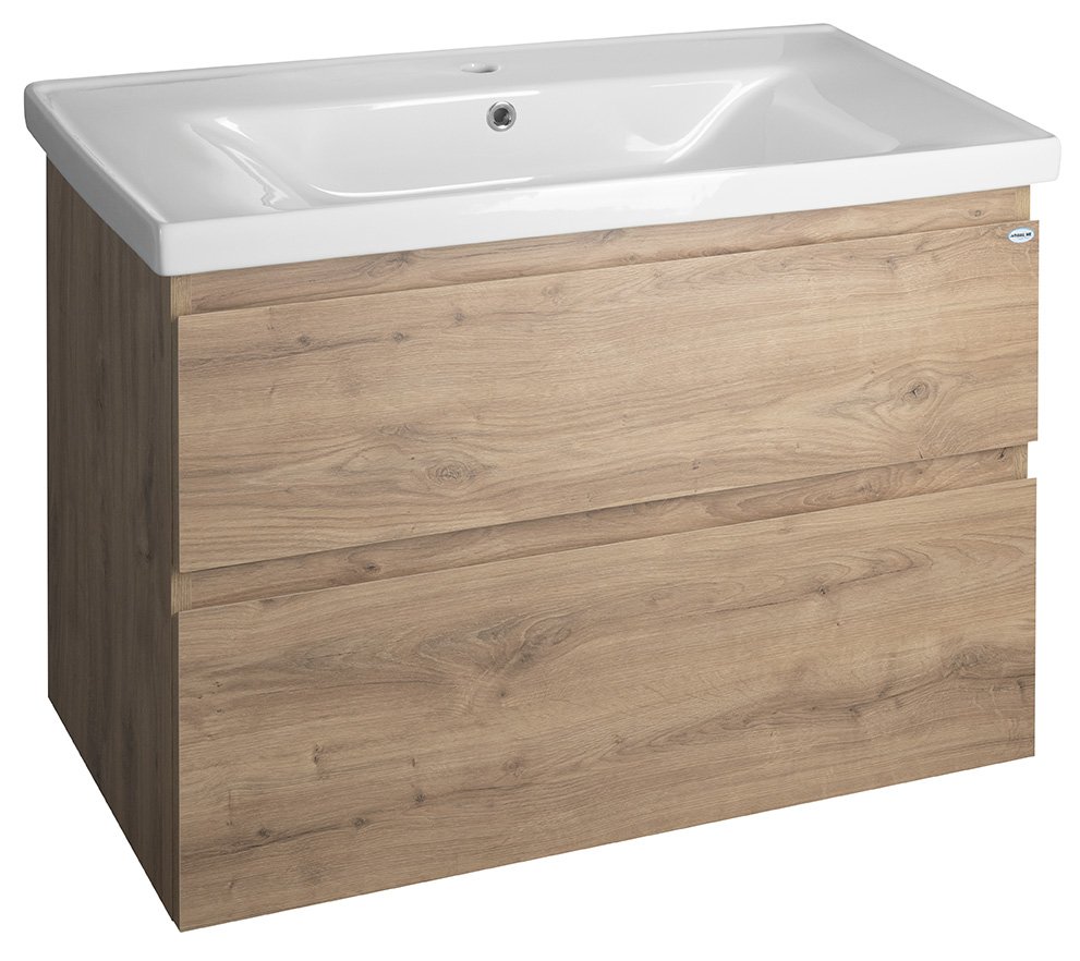 nábytok AQUALINE ALTAIR AI390 skrinka pod umývadlo 86,5x60x45 dub emporio