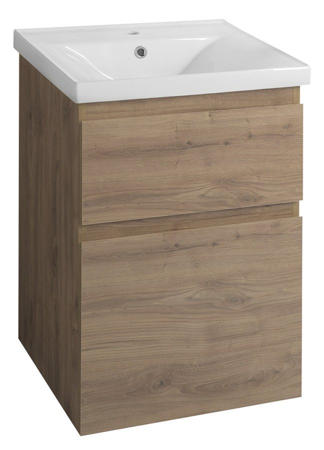 nábytok AQUALINE ALTAIR AI355 skrinka pod umývadlo 52x72,5x45cm, dub emporio