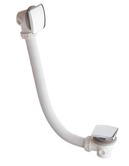 sifón vaňový KLIK-KLAK U2A060051 kov, hranatý, bez prípojky SILFRA