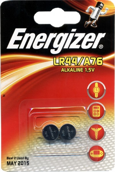 batéria Energizer  LR44/A76 náhrada za: V13GA, AG13, L1154  T00001146   bal/2ks