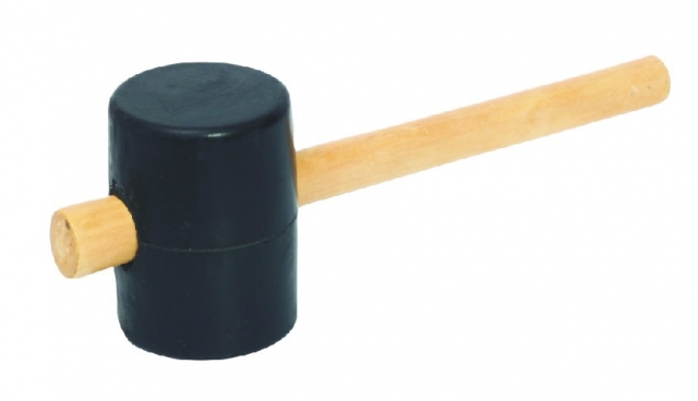 Kladivo gumenné 100g s drev.násadou čierne BauPro 868601