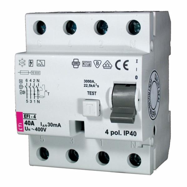 eti prúdový chránič EFI-4 25A/0.03mA 002062142