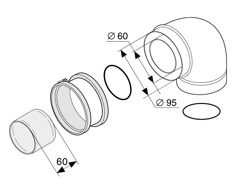 PROTHERM Koleno súosé 90st.-K1-D   2842