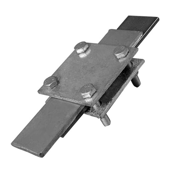 Bleskozvod svorka SR 02 M8 FeZn odbočná 55x38 pásovina/pásovina