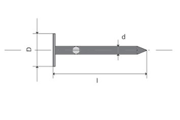 klince hliníkové do krytiny 25x3.1 /kg