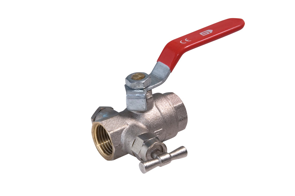 ventil guľový 3/4" s odvodnením