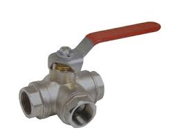 ventil guľový 3/4"  3-cestný  typ T  365