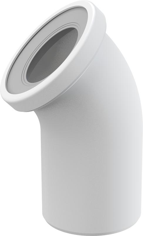 prípojka k WC koleno  A90-45°  Alcaplast