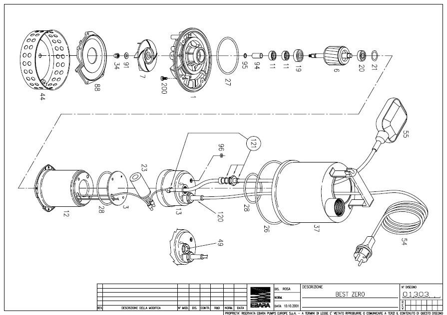 náhradný diel EBARA BEST ZERO obežné kolo