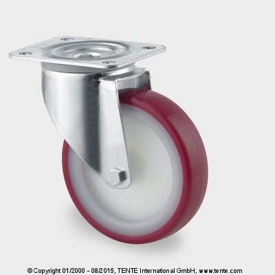 kolo otočné 160 mm 3470 UAR P63  350kg RED