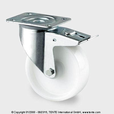 kolo otočné 160 3477 UOO P63 brzd.  350kg