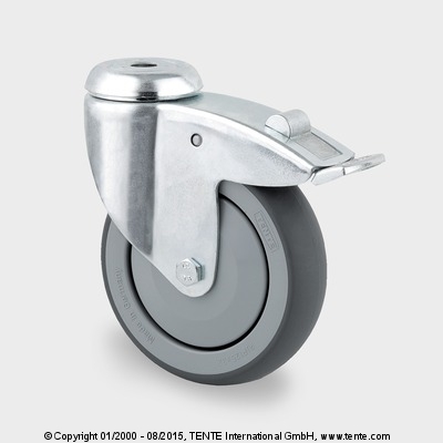 kolo otočné 100 2477 PJP P30-11 6127   s brzdou 100kg