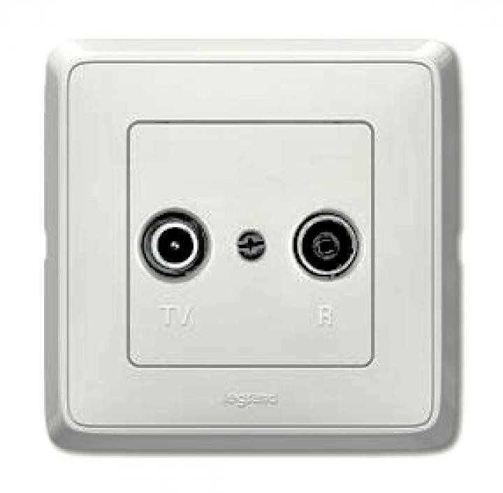 Cariva biela zásuvka -TV+R prie.773834