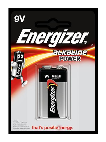 batéria 9V alkalická 6LR61 Energizer Power  6LR61