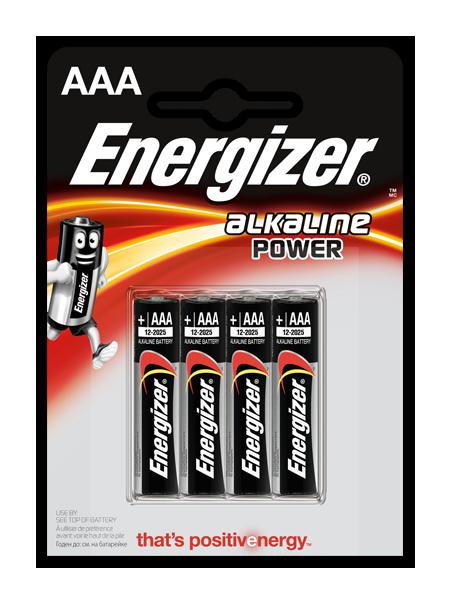 batéria AAA Energizer alkalická Power LR03 /4ks