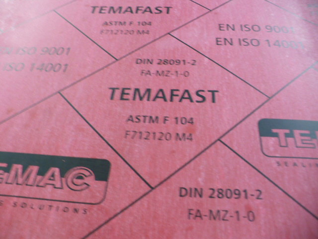 klingerit  1.0mm červený do 150°C