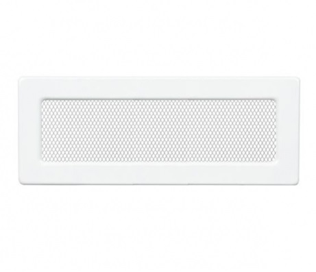 Krbová mriežka kov biela 11x42 bez žalúzie 1142/01  11695