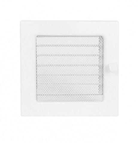 Krbová mriežka kov biela 17x17 so žalúziou  1717/11  11737