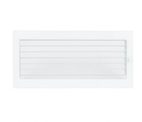 Krbová mriežka kov biela 17x37  so žalúziou 1737/11  11837
