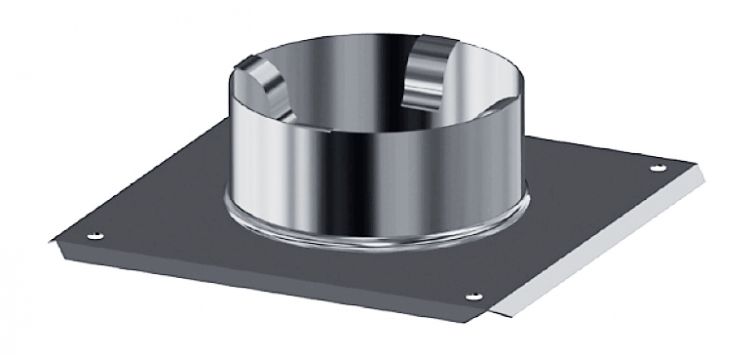 dymovod nerezová krycia doska 150mm 10659