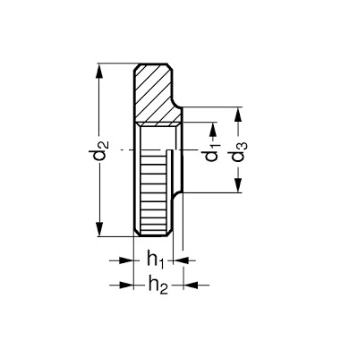 matica ryhovaná M  3  ZN DIN 467 nízka