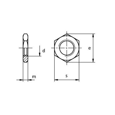 matica mosadzná M  4 nízka DIN 439