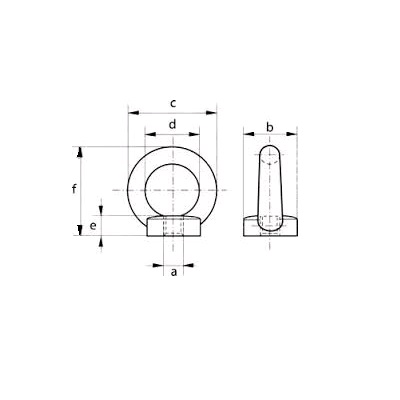 matica závesná s okom nerezová M 16 DIN 582 A2