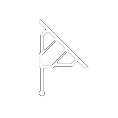 sprchová montážna lišta krycia 10/2000 biela vaňová RAVAK