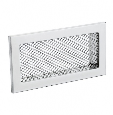 Krbová mriežka kov biela 150x50 na kanal 17018