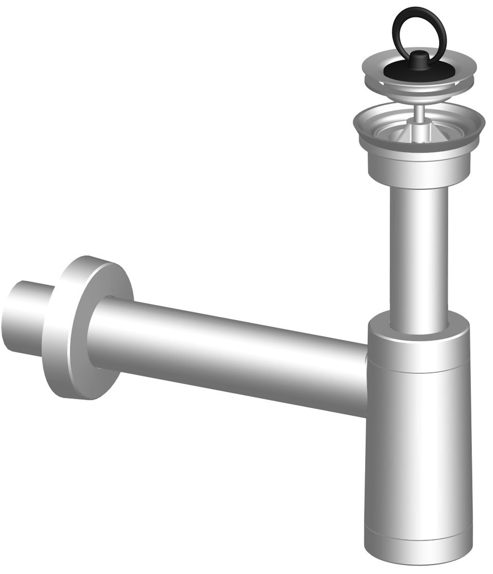 sifón umyvadlový 967C DN40 kov  621217