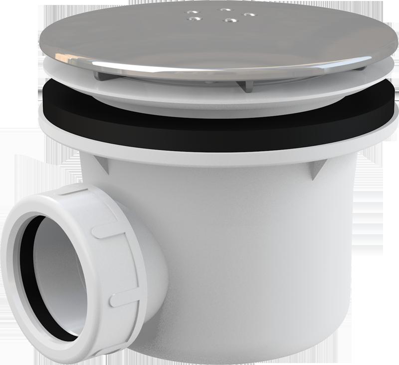 sifón k sprchovej vaničke 90mm A49K Alcaplast kov