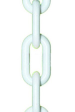 reťaz plastová biela  5x40 - Šnúry, laná, reťaze, kladky a karabinky | MasMasaryk