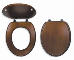 sedadlo Drevo WC/DUB2 dub tmavý dyhovaná MDF