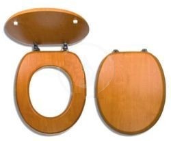 sedadlo Drevo WC/ORECH svetlý dyhovaná MDF