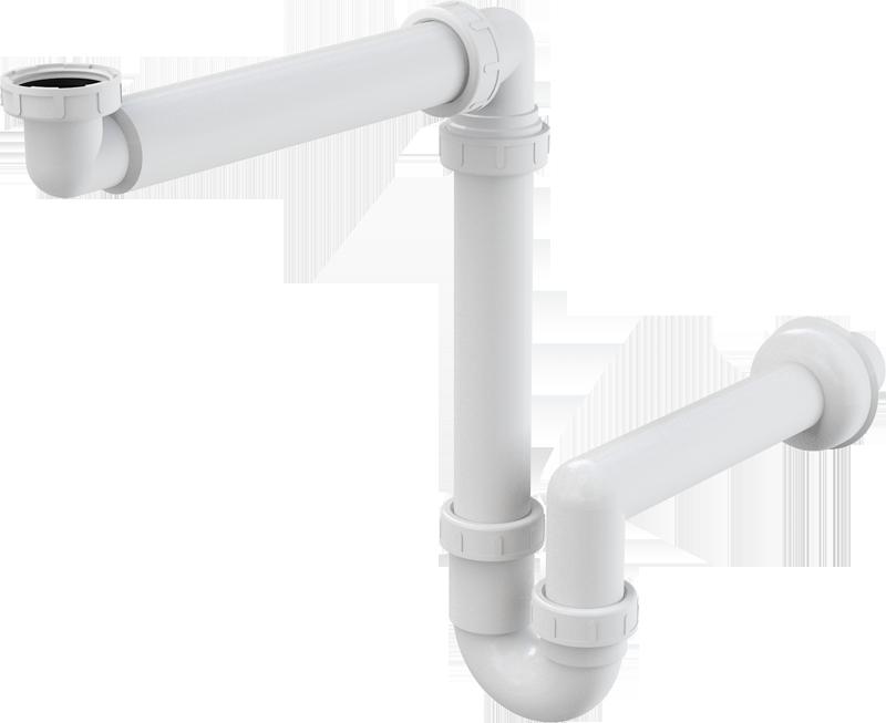 sifón umyvadlový nábytkový úsporný A434 polsifón 5/4"
