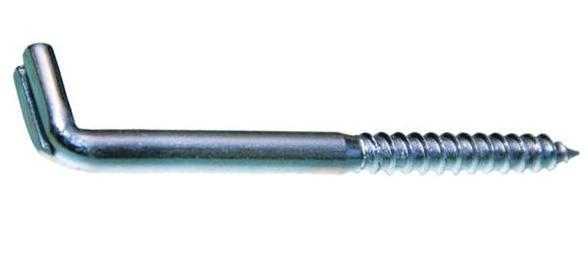 skoba s vrutom plochý koniec  50mm