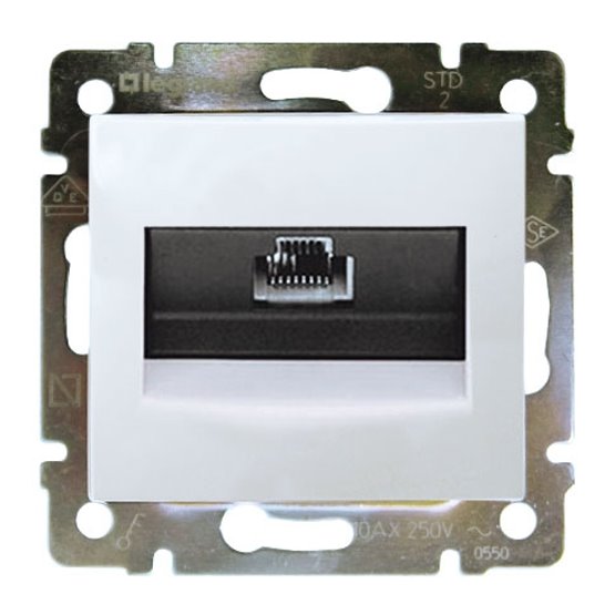 Valena biela zásuvka -RJ45 - 1 UTP 5e 774238