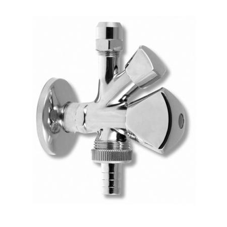 rohový ventil +pračkový  1/2"x3/8"x3/4" 